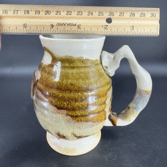 CONGDON WARD WALDEN Hand Made Pottery Stoneware Coffee Mug Cup Artist Signed - Picture 5 of 14
